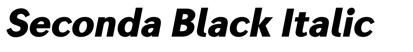 Seconda Black Italic
